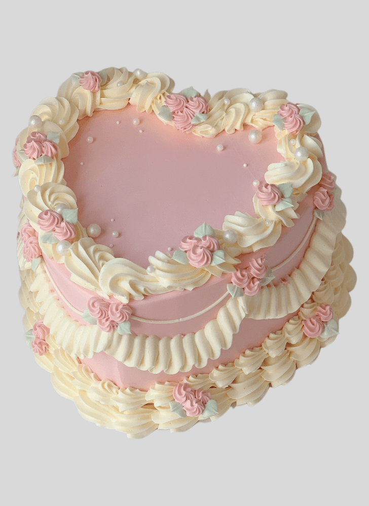 Radiant Heart Cake