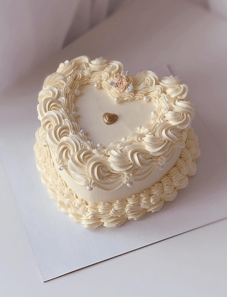 Adorable Heart Cake