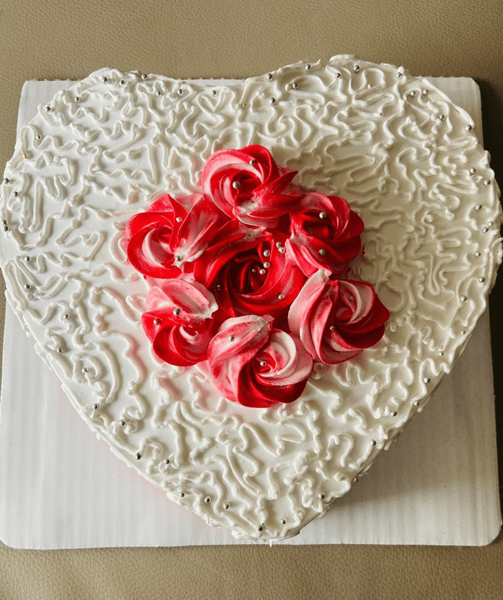 Delicate Heart Cake