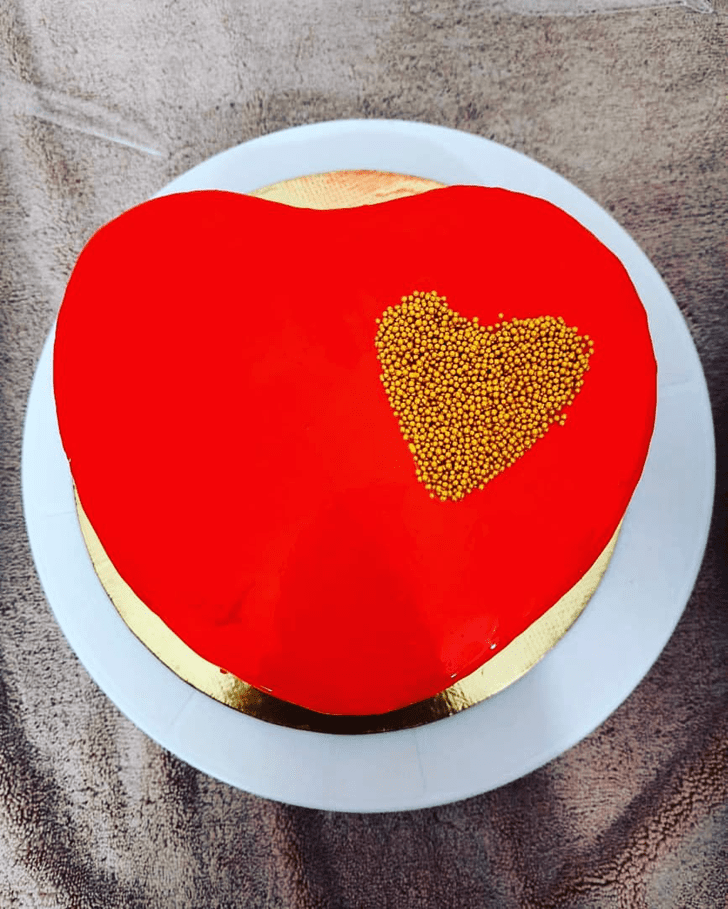 Elegant Heart Cake
