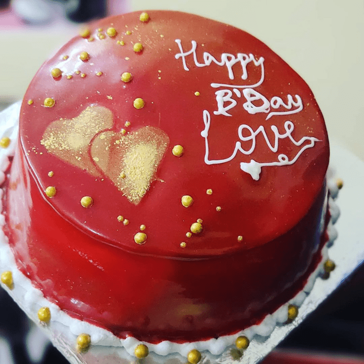 Ravishing Heart Cake