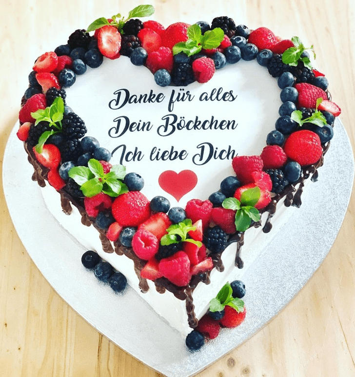 Stunning Heart Cake