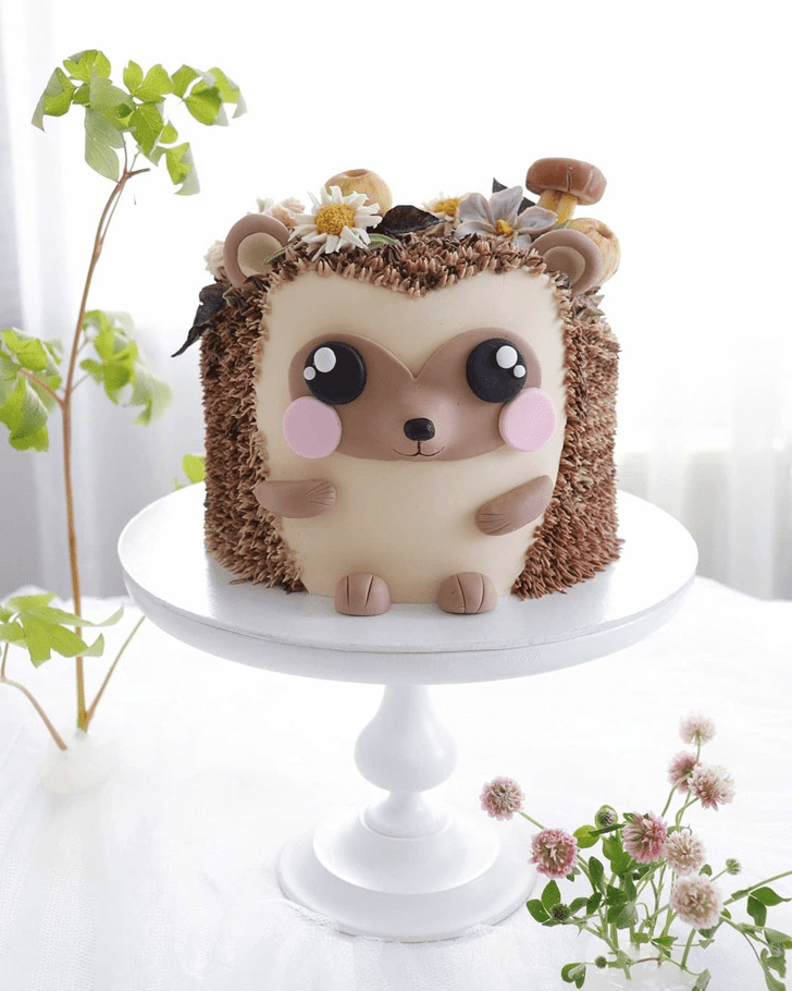 Admirable Hedgehog Cake Design