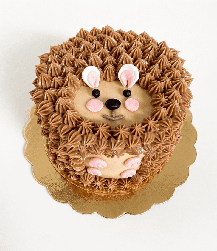 Cute Hedgehog Cake