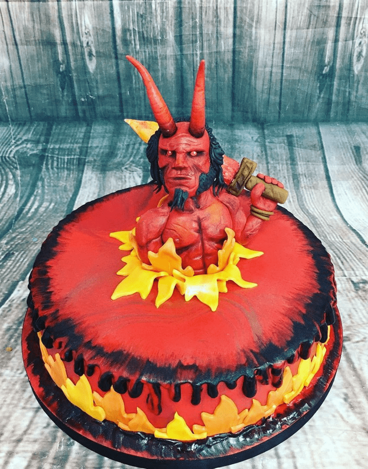 Appealing Hellboy Cake