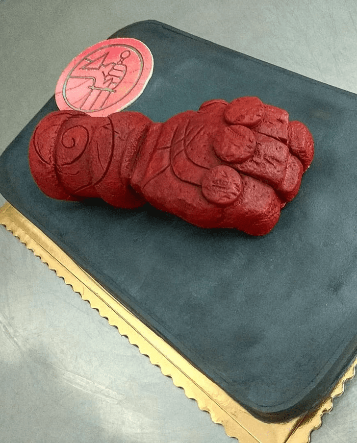 Beauteous Hellboy Cake