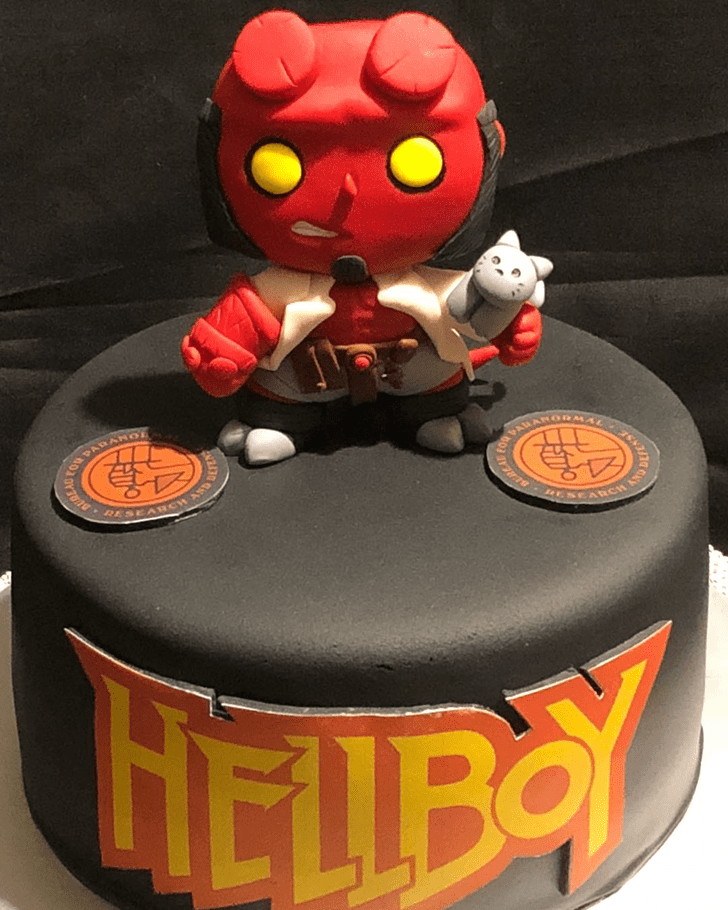 Bewitching Hellboy Cake
