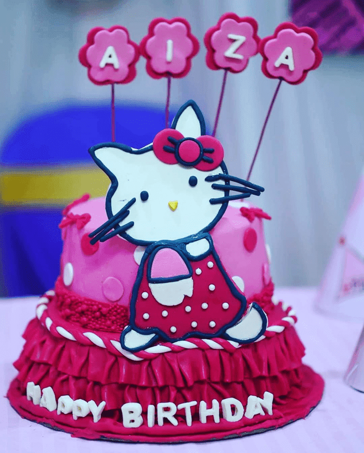 Radiant Hello Kitty Cake