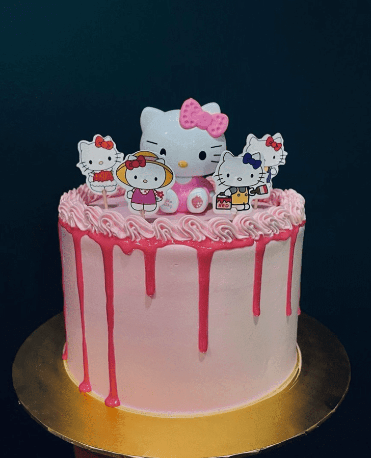 Refined Hello Kitty Cake