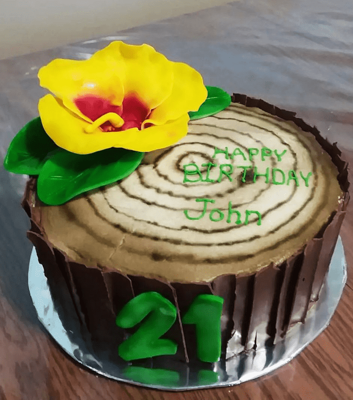 Comely Hibiscus Flower Cake