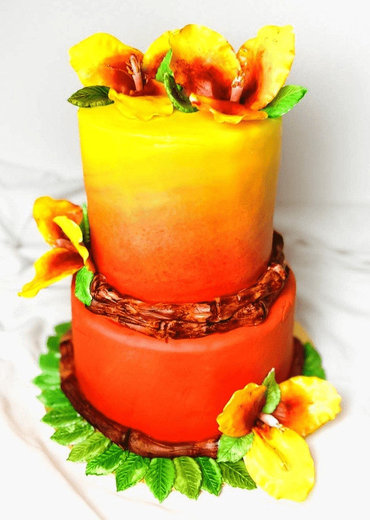 Excellent Hibiscus Flower Cake