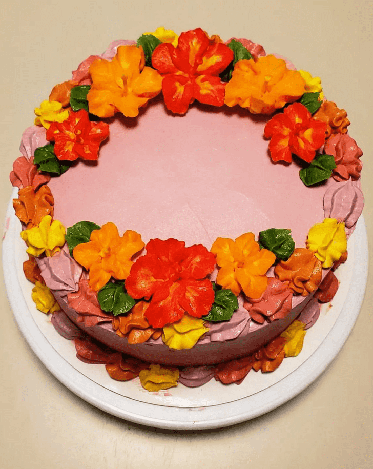 Magnetic Hibiscus Flower Cake
