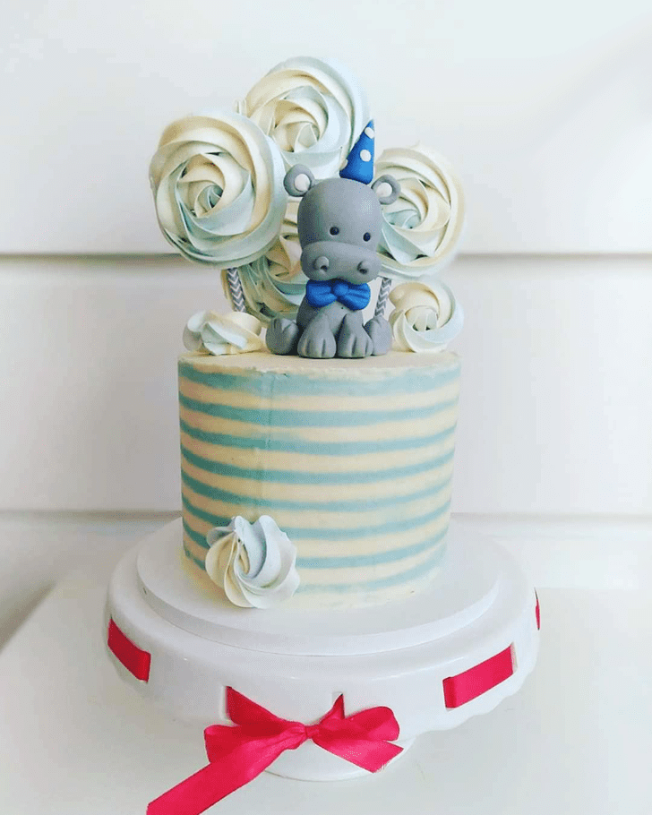 Angelic Hippopotamus Cake
