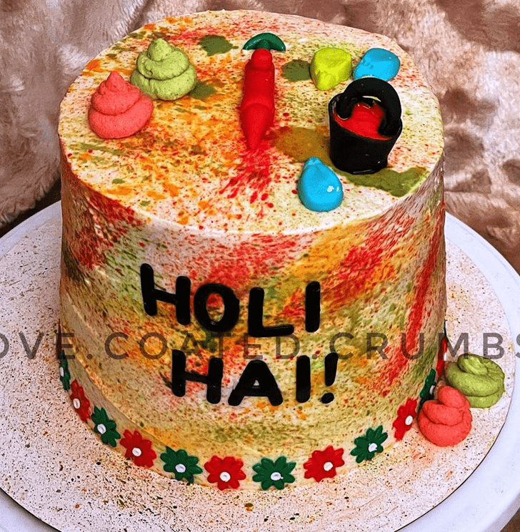 Angelic Holi Cake