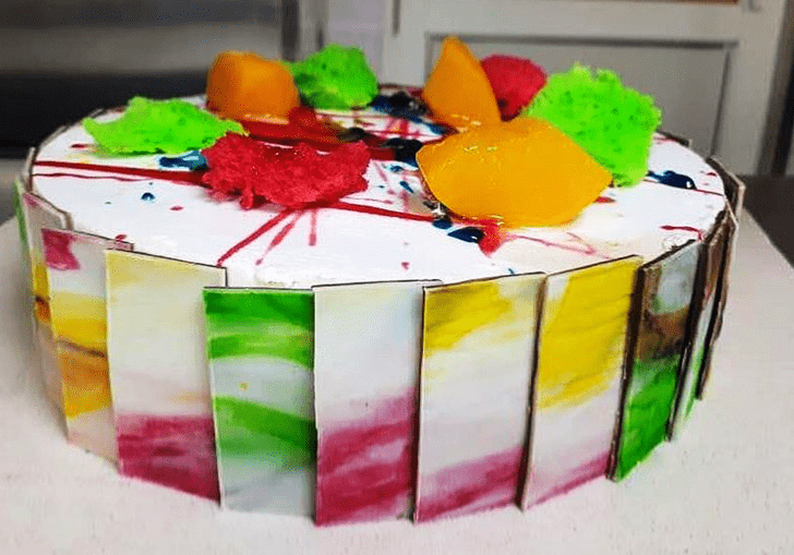 Captivating Holi Cake