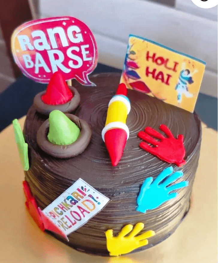 Delightful Holi Cake