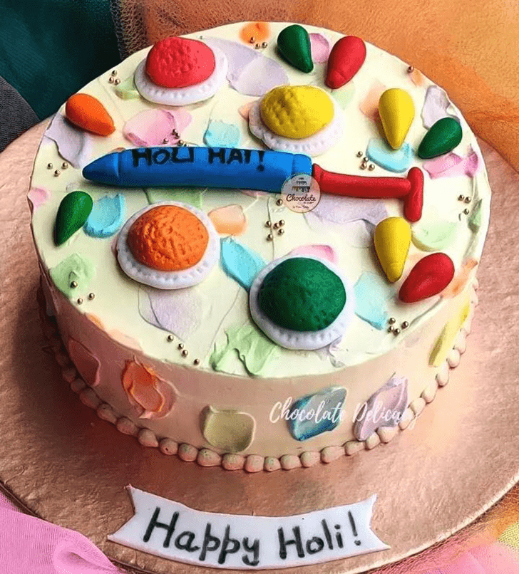 Pretty Holi Cake