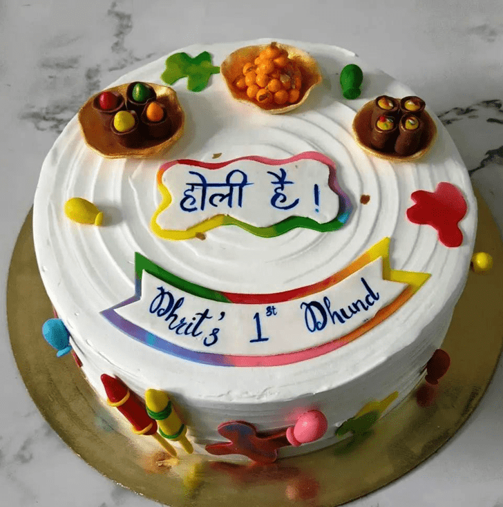 Shapely Holi Cake
