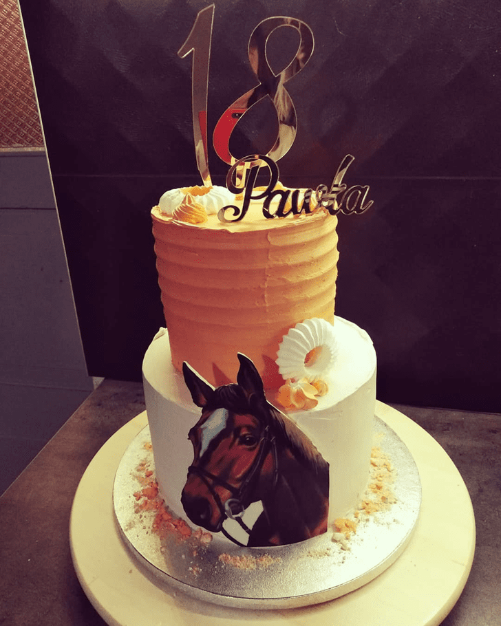 Pleasing Horse Cake