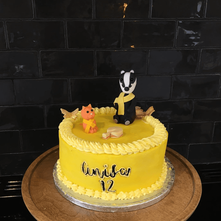 Exquisite Hufflepuff Cake