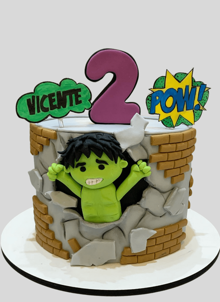 Adorable Hulk Cake