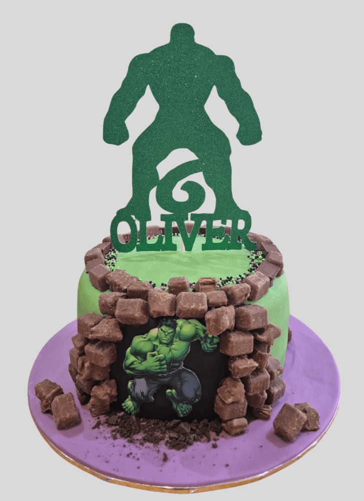 Appealing Hulk Cake