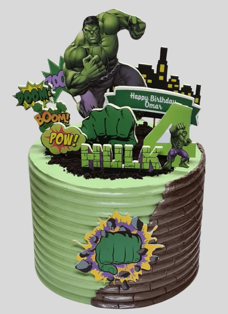 Captivating Hulk Cake