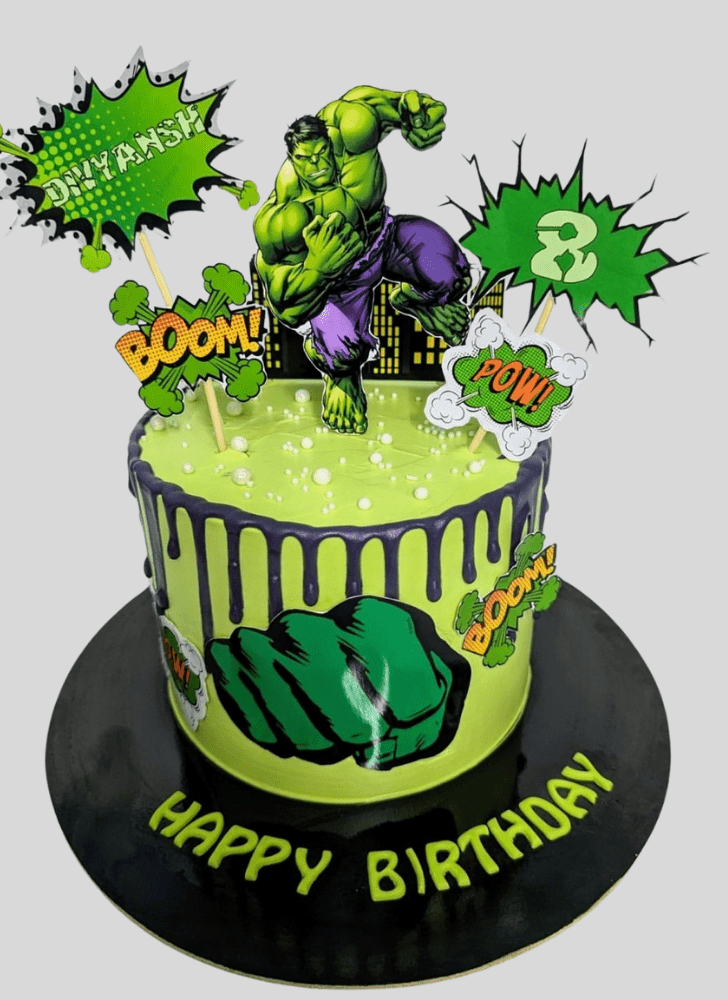 Cute Hulk Cake