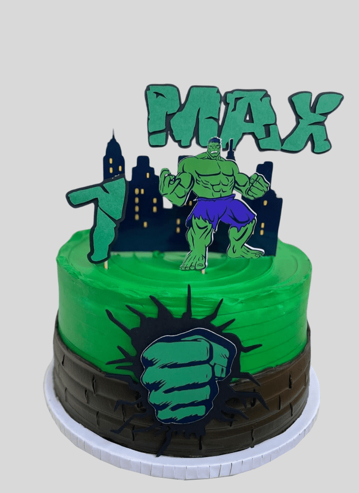 Dazzling Hulk Cake