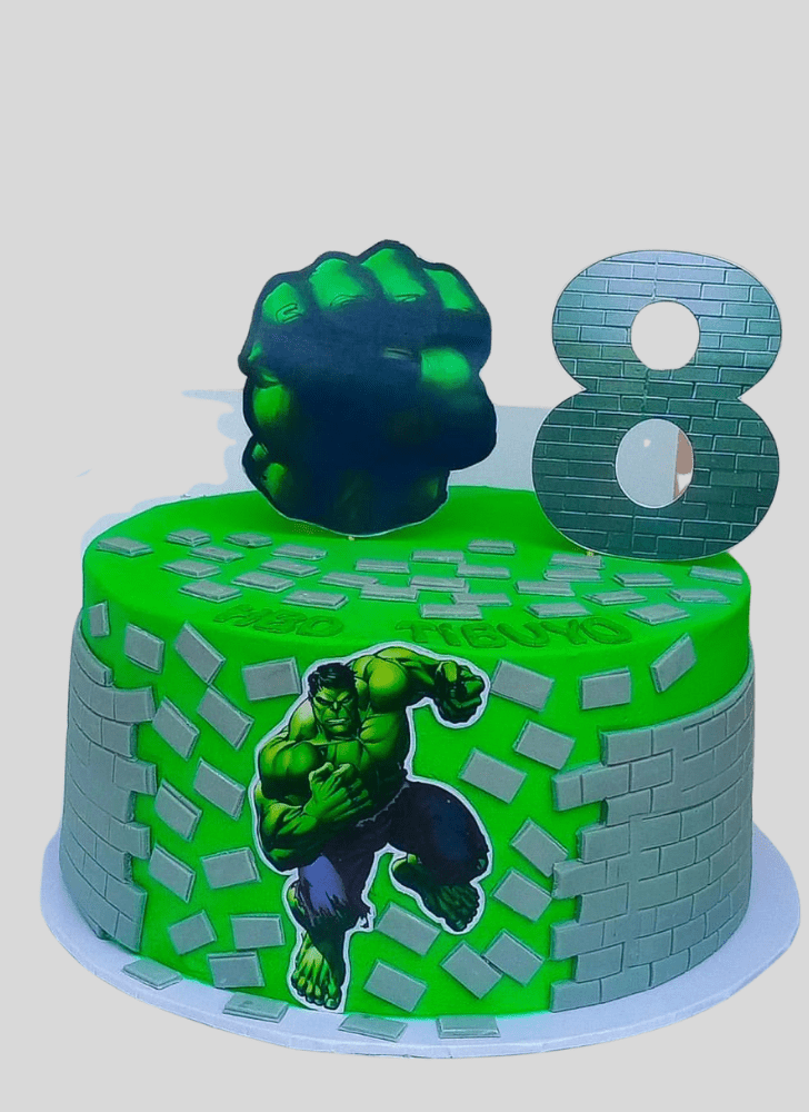 Delicate Hulk Cake