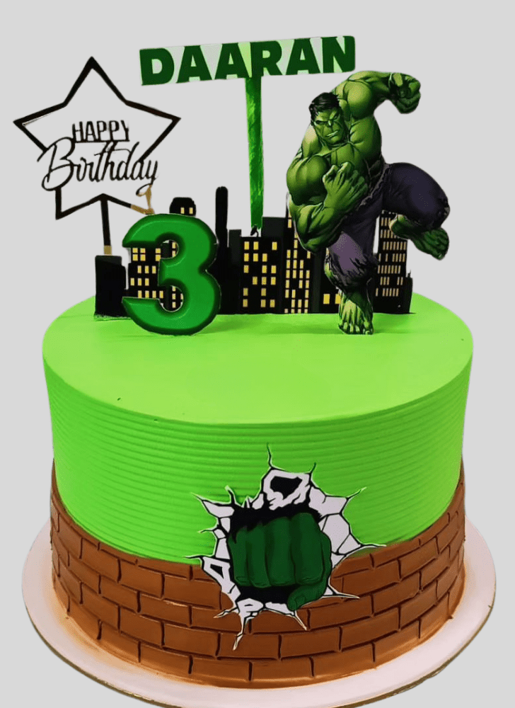 Elegant Hulk Cake