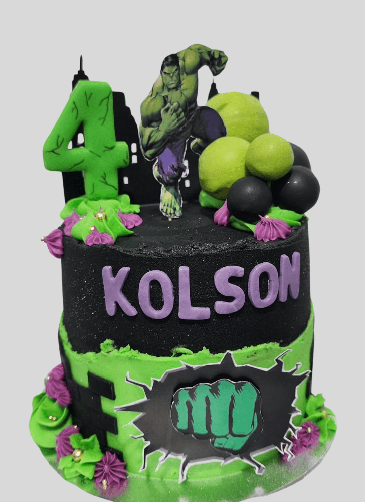 Enthralling Hulk Cake