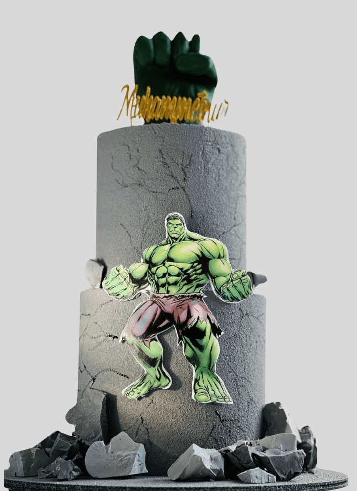 Enticing Hulk Cake