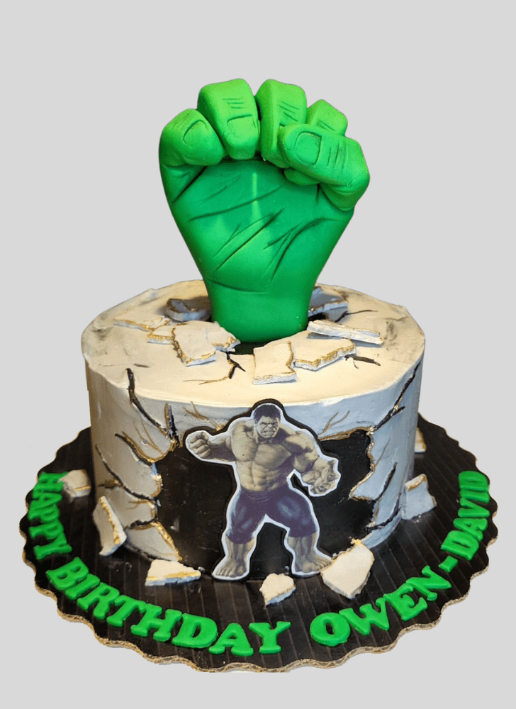 Exquisite Hulk Cake Design