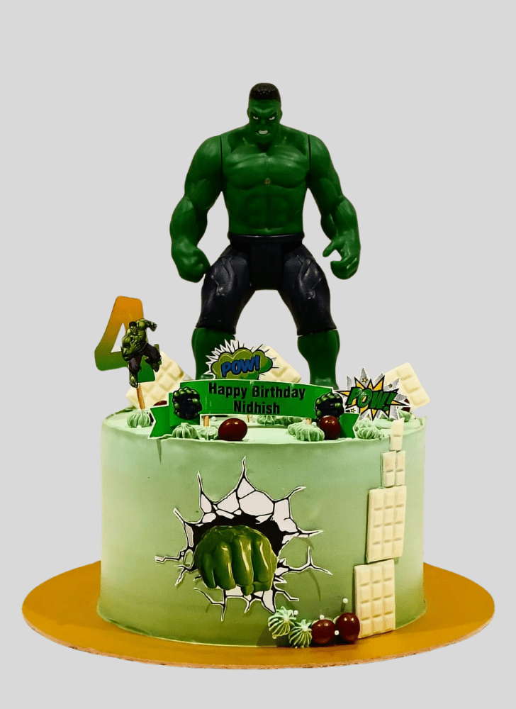 Good Looking Hulk Cake