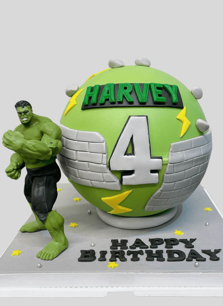 Handsome Hulk Cake