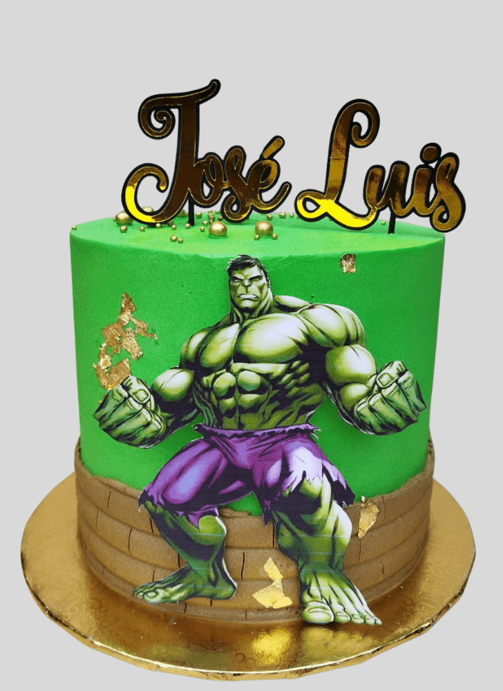 Magnetic Hulk Cake Design