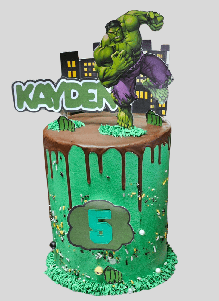 Refined Hulk Cake