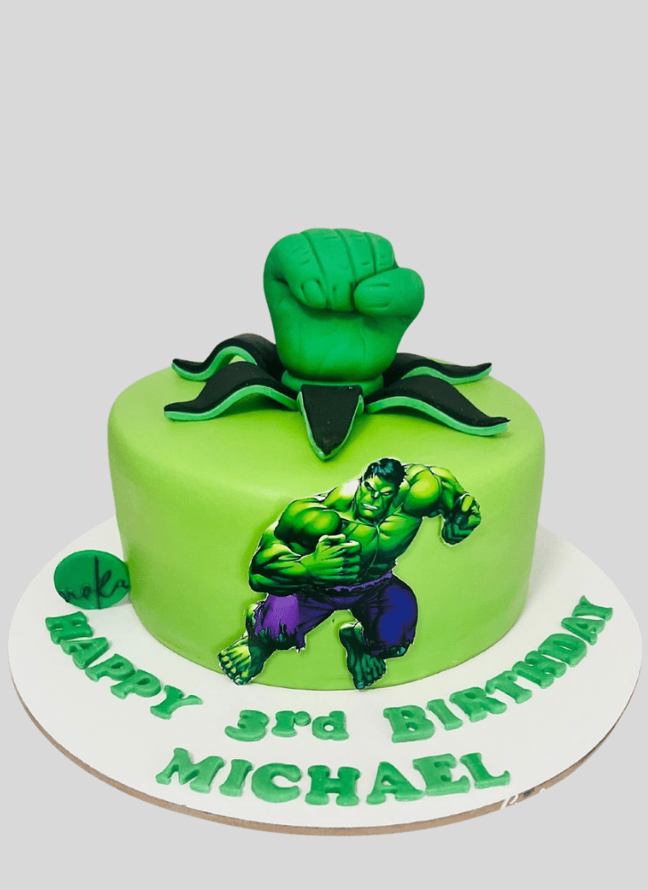 Resplendent Hulk Cake