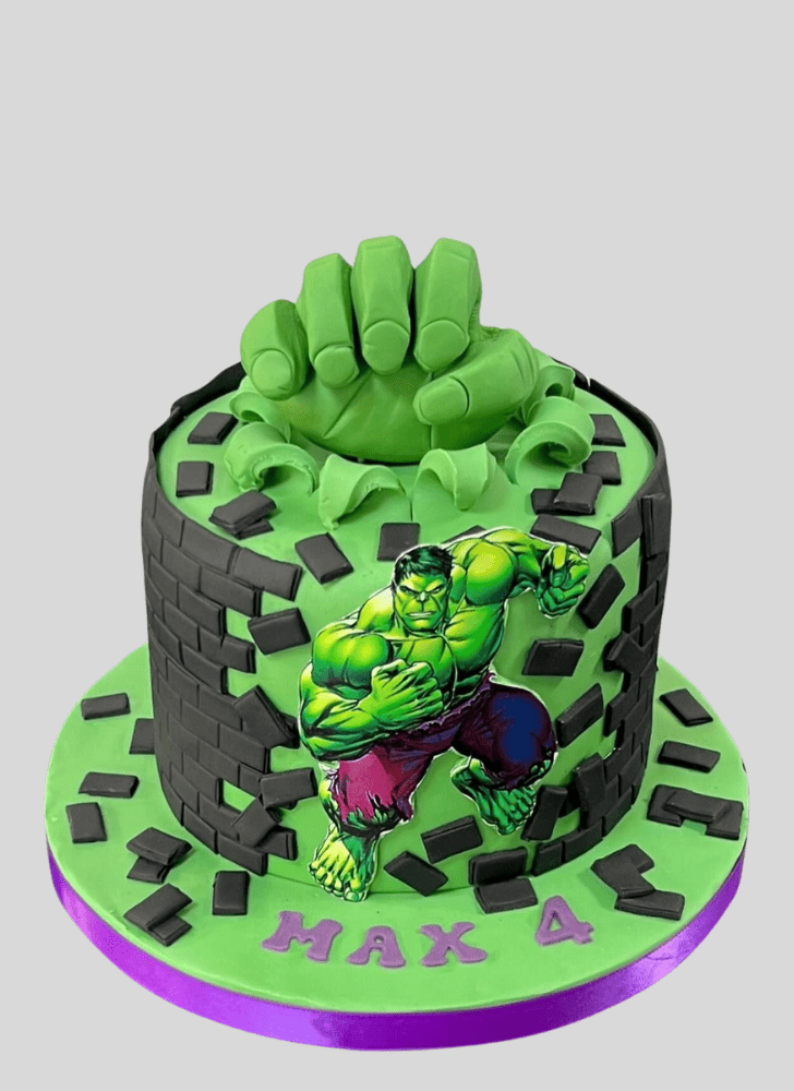 Slightly Hulk Cake