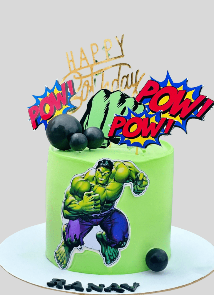 Superb Hulk Cake