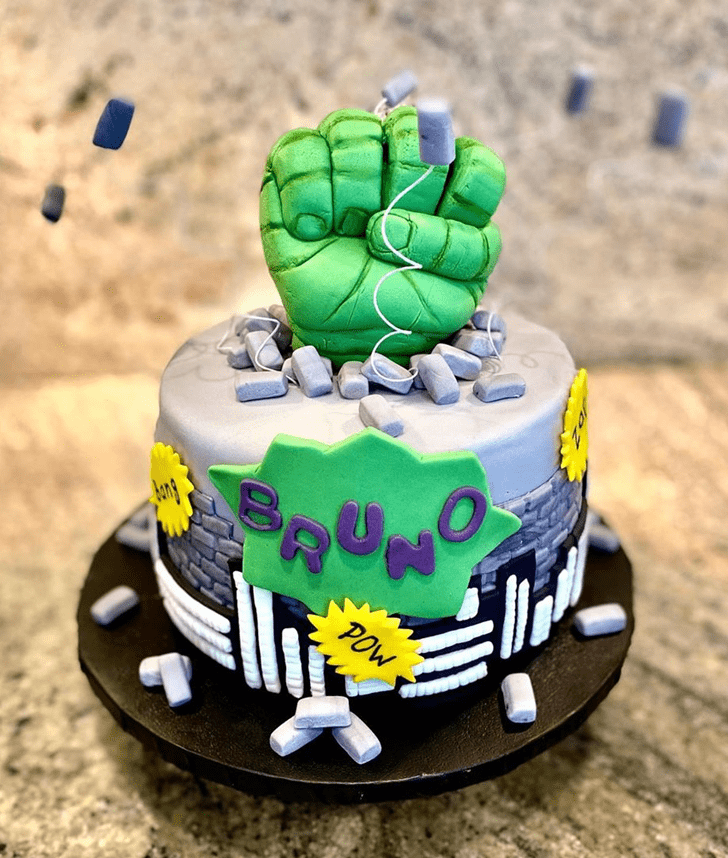 Delightful Hulk Cake