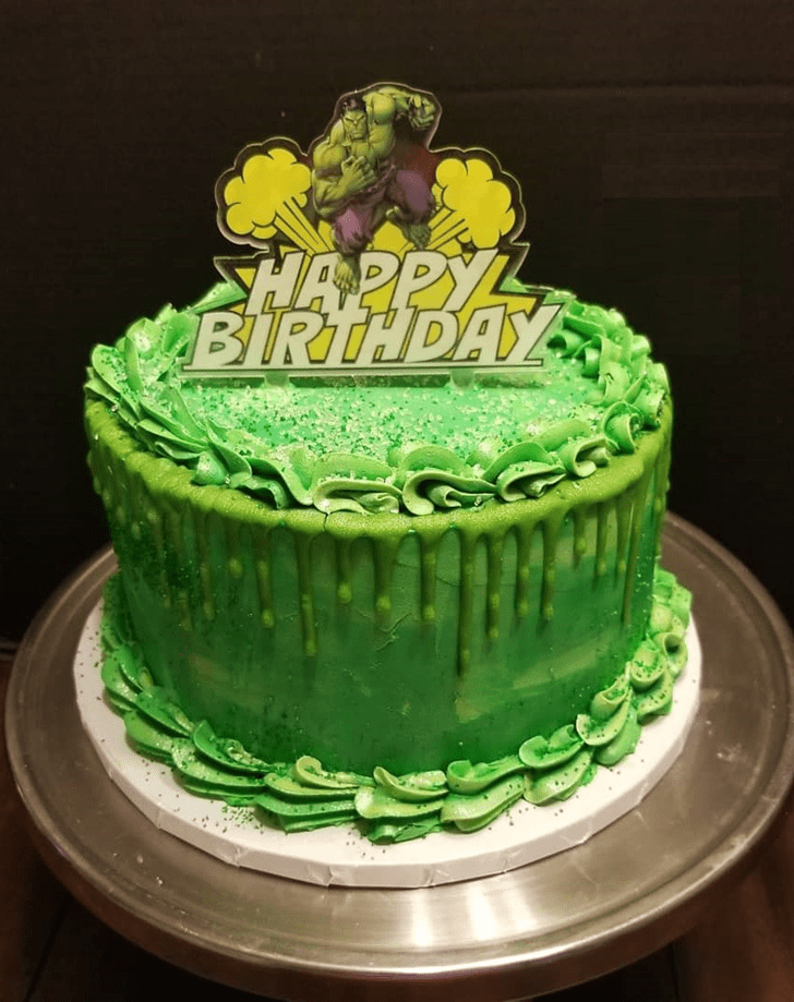 Enthralling Hulk Cake