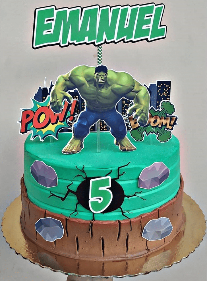 Enticing Hulk Cake