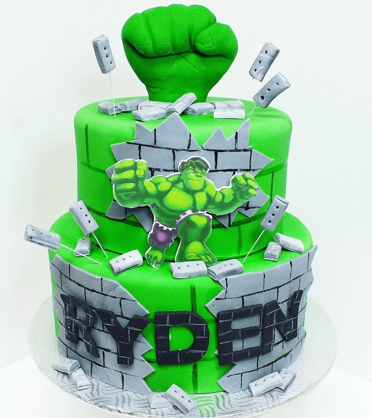 Handsome Hulk Cake