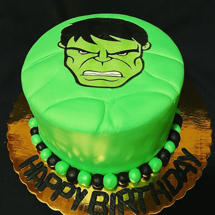 Slightly Hulk Cake