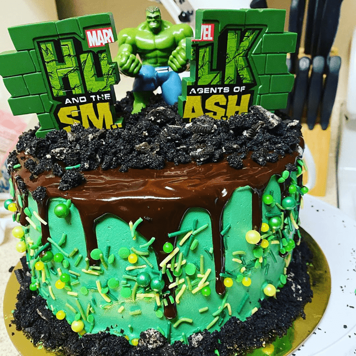Stunning Hulk Cake