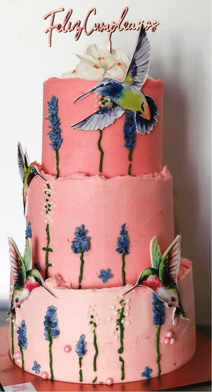 Dazzling Humming Bird Cake