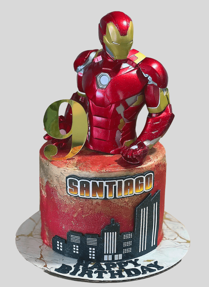 Resplendent Iron Man Cake