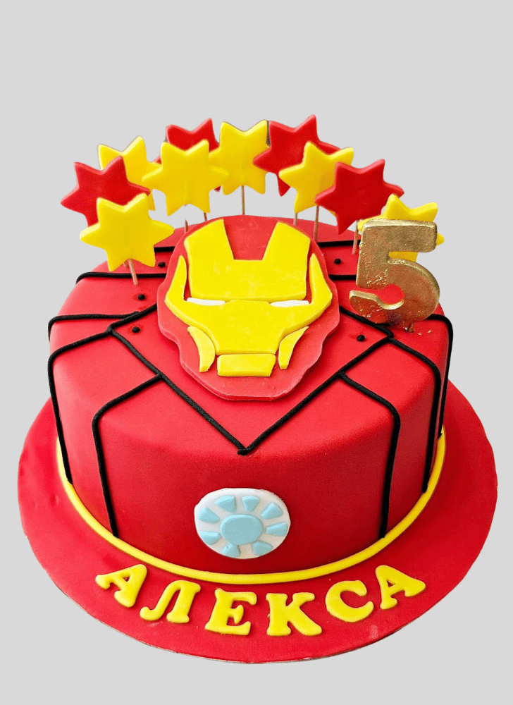 Teasing Iron Man Cake